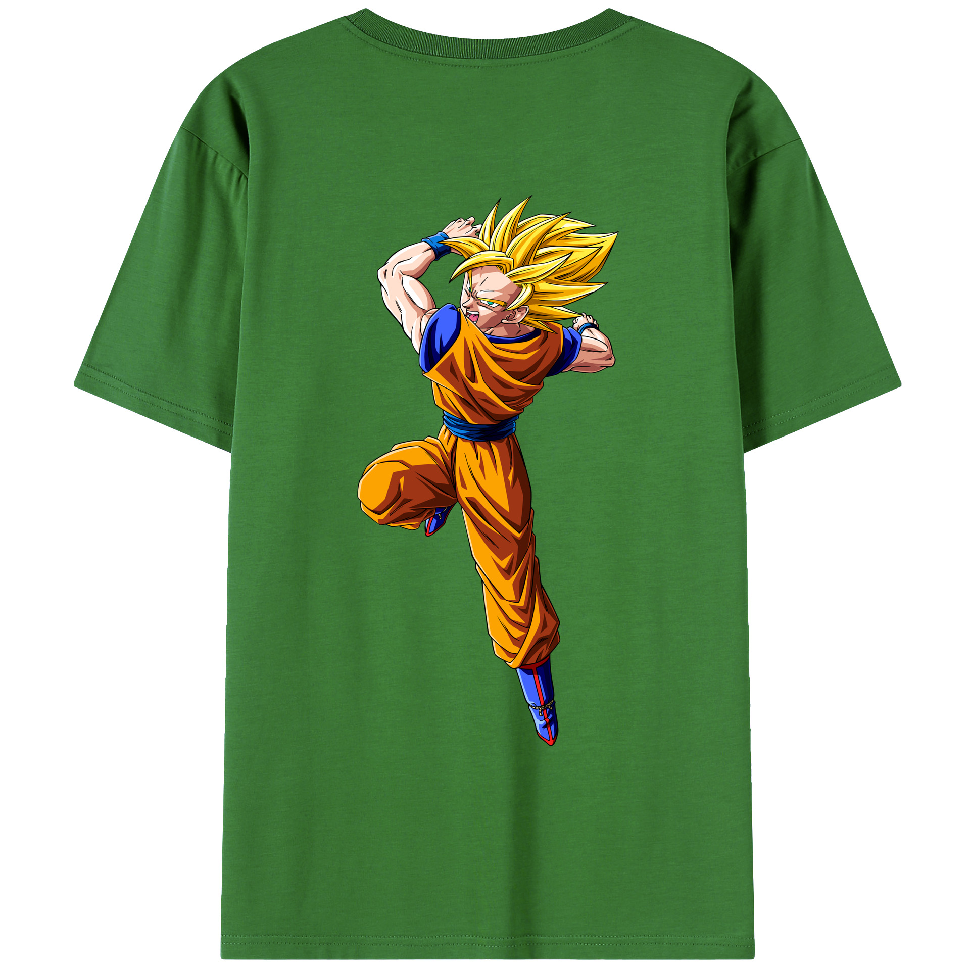 （画像用） ドラゴンボール 孫悟空（そん ごくう）Son Goku カカロット DRAGON BALL Kakarotto レディース半袖Tシャツ(バックプリント)